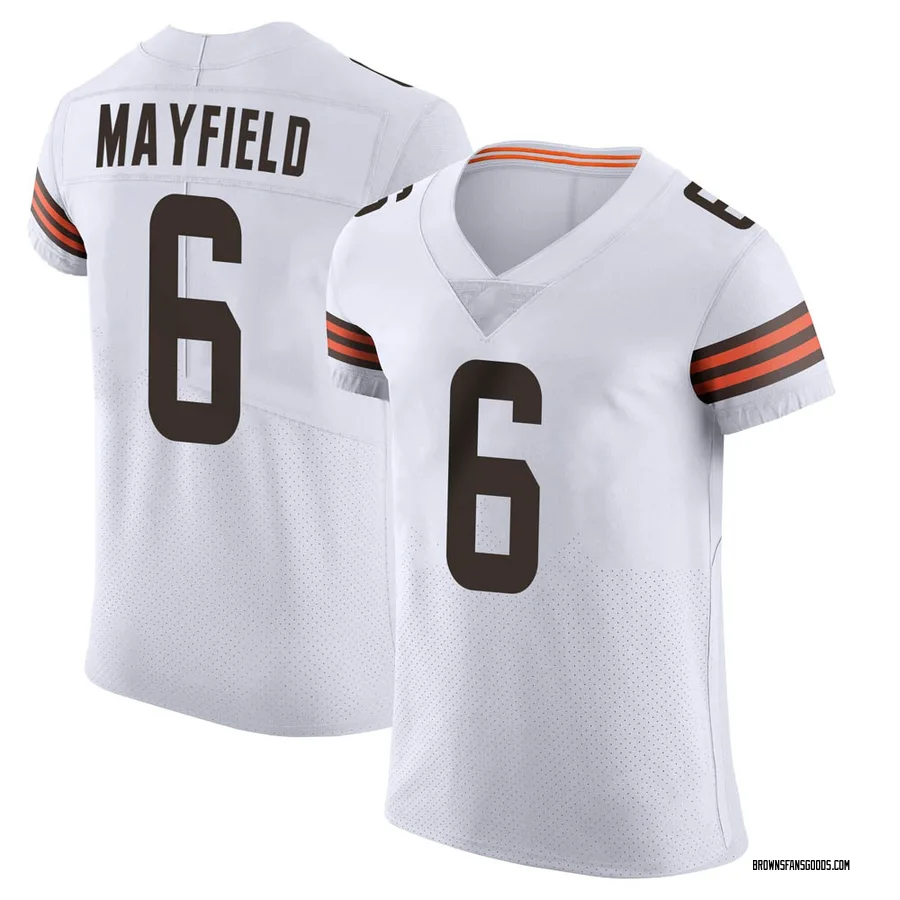 Baker Mayfield Cleveland Browns Men's Elite Vapor Nike Jersey - White