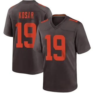 Men's Nike Dawson Deaton Brown Cleveland Browns Game Player Jersey