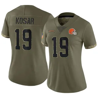 Orange Women's Bernie Kosar Cleveland Browns Legend Inverted Jersey