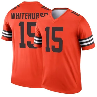 Orange Youth Charlie Whitehurst Cleveland Browns Game Alternate Jersey