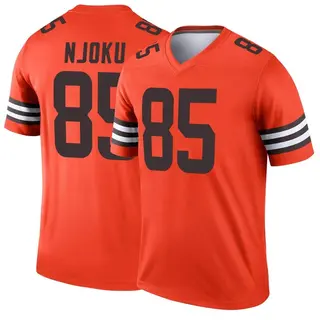 Nike Cleveland Browns No85 David Njoku Orange Alternate Women's Stitched NFL Vapor Untouchable Limited Jersey