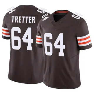 2020 Cleveland Browns J.C. Tretter #64 Game Used Brown Practice Jersey 44+2  095