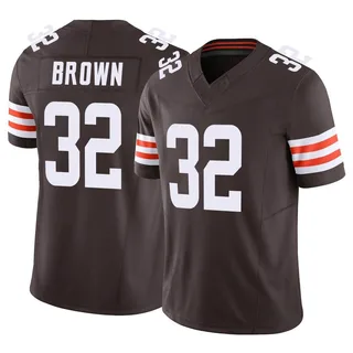 Black Men's Jim Brown Cleveland Browns Limited Reflective Jersey