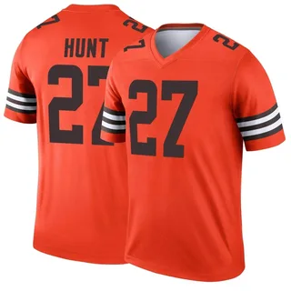 Cleveland Browns Nike Game Road Jersey - White - Kareem Hunt - Mens