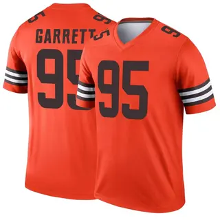 Limited Women's Myles Garrett White/Pink Jersey - #95 Football Cleveland  Browns Rush Fashion Size S