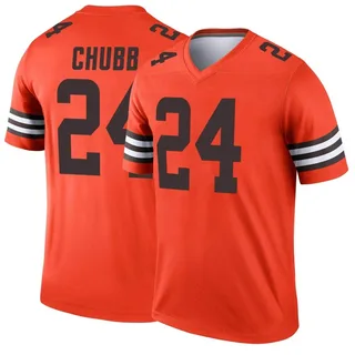 Youth Cleveland Browns Nick Chubb Game Vapor Jersey Orange