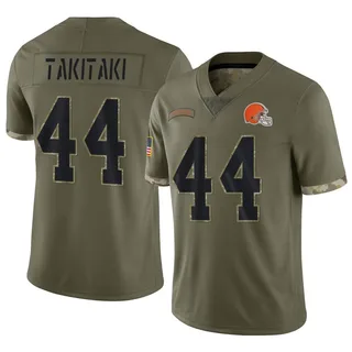 Women's Nike Sione Takitaki Brown Cleveland Browns Game Jersey